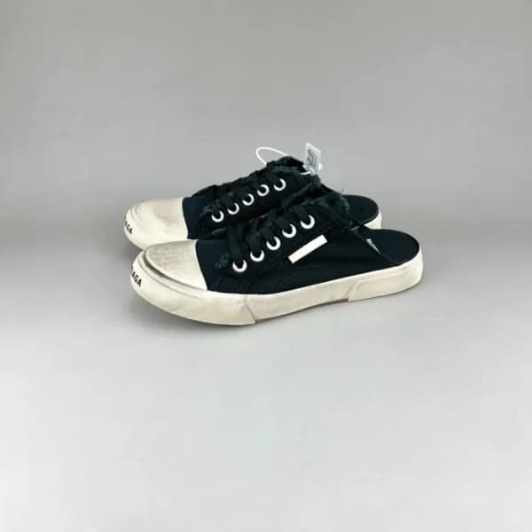 발렌시아가 남/녀 클래식 블랙 스니커즈 - Unisex Black Sneakers - ba… - 1
