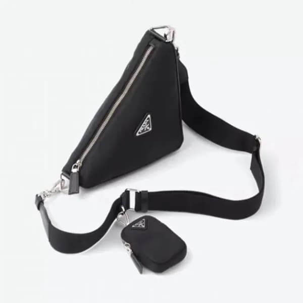 프라다 여성용 Couple 블랙 크로스백 - Womens Black Shoulder Bag… - 1