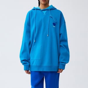 아더에러 남/녀 클래식 블루 후드티 - ADER Unisex Blue Hoodie - ad…
