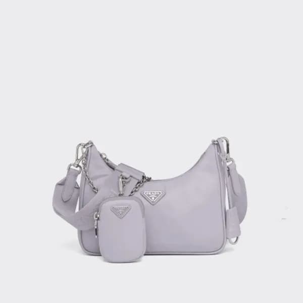 프라다 여성 퍼플 호보백 - Prada Womens Purple Hobo Bag - pr1… - 1