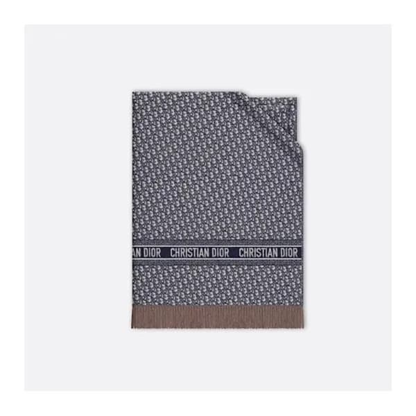 디올 남/녀 블루 머플러 - Dior Unisex Blue Muffler - di183x - 1