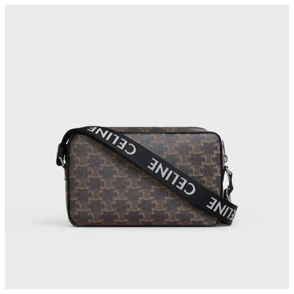 셀린느 남/녀 블랙 트리오페 캔버스백 - Celine Unisex Black Canvas … - 1