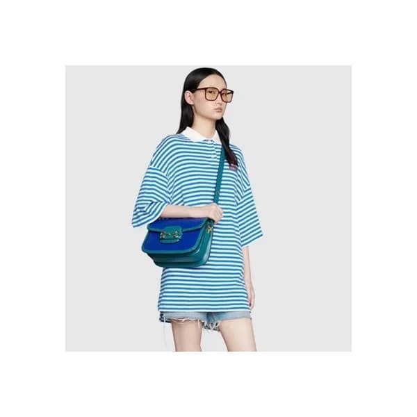 구찌 여성 블루 홀스빗 크로스백- Gucci Womens Blue Cross Bag - g… - 1