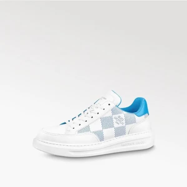 루이비통 남성 블루 스니커즈 - Louis vuitton Mens Blue Sneakers… - 1