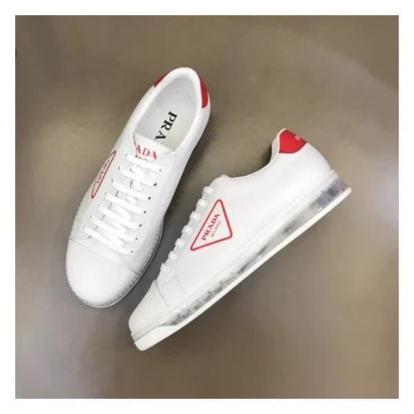 프라다 남성 레드 스니커즈 - Prada Mens Red Sneakers - pr390x - 1