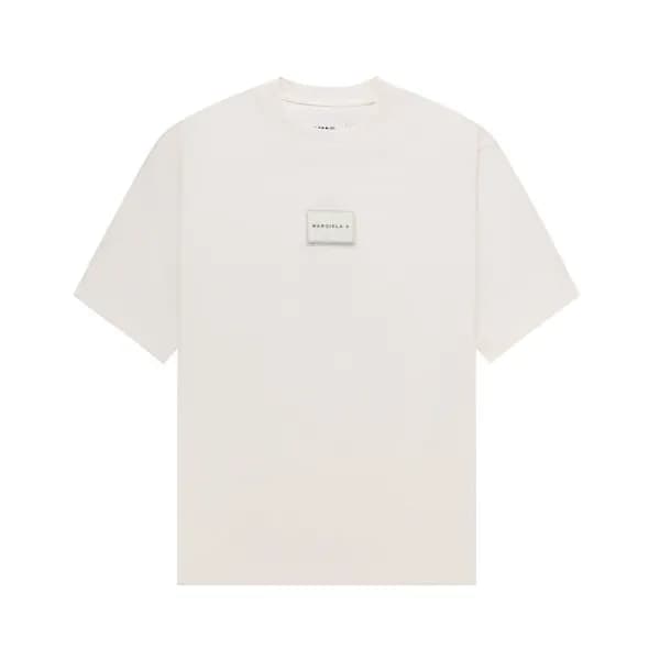 메종마르지엘라 남/녀 크루넥 아이보리 반팔티 - Maison Margiela Unisex … - 1