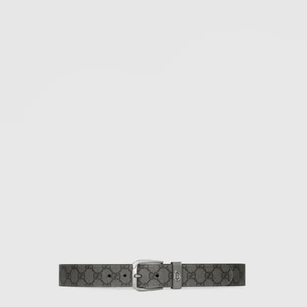 구찌 남성 인터로킹 G 디테일 벨트 - Gucci Mens Interlocking G D… - 1