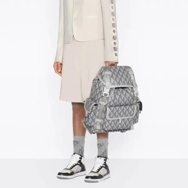 디올 남성 그레이 백팩 - Dior Mens Gray Back Pack - di544x - 1