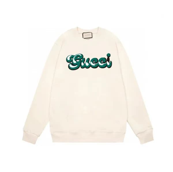 구찌 남성 베이직 아이보리 맨투맨 - Gucci Mens Ivory Tshirts - Gu… - 1