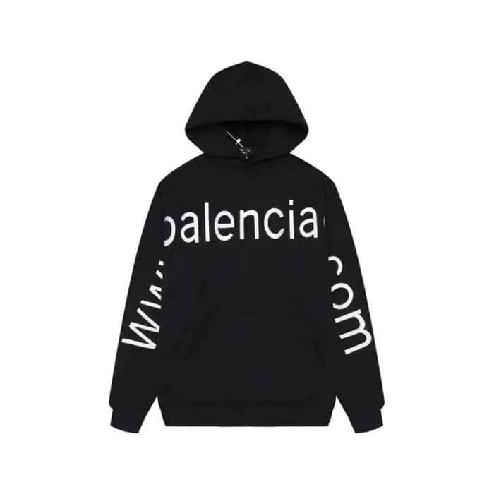 발렌시아가 남성 블랙 후드티 - Balenciaga Mens Black Hoodie - b… - 1