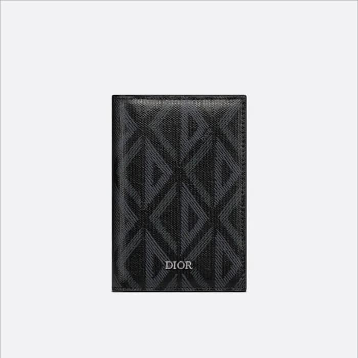 디올 남성 블랙 반지갑 - Dior Mens Black Half Wallets - di81… - 1