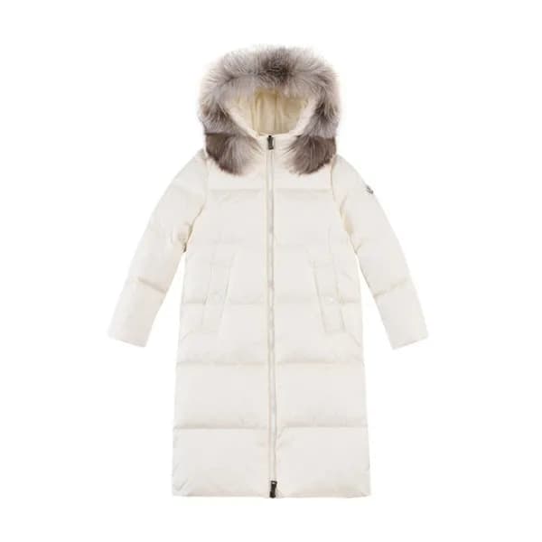 몽클레어 여성 화이트 롱 패딩 - Moncler Womens White Down Paddi… - 1