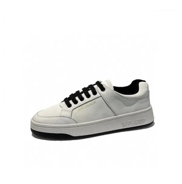 입생로랑 남/녀 화이트 스니커즈 - Saint Laurent Unisex White Sne… - 1