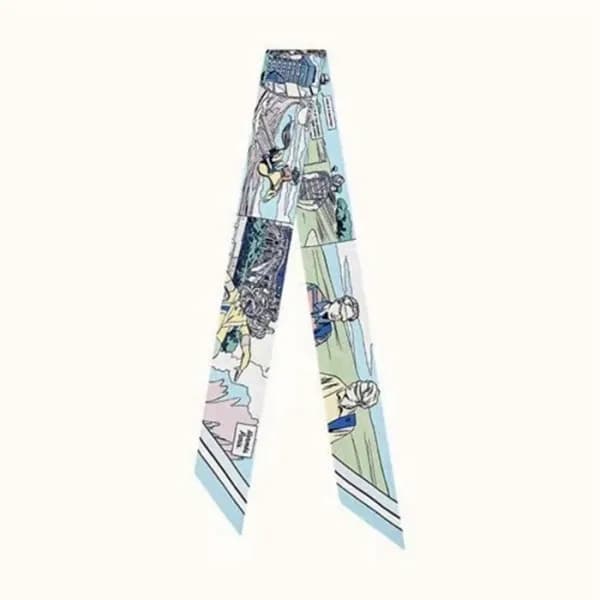 에르메스 여성 블루 미차 - Hermes Womens Blue Scarf - acc1626… - 1