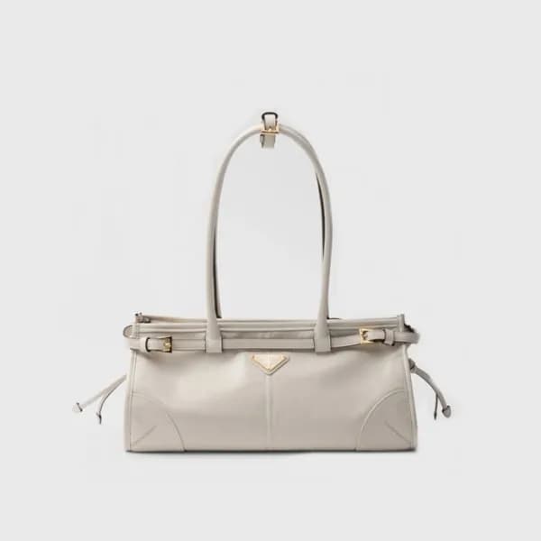 프라다 여성 화이트 럭스 소프트 백 - Prada Womens White LuxSoft B… - 1