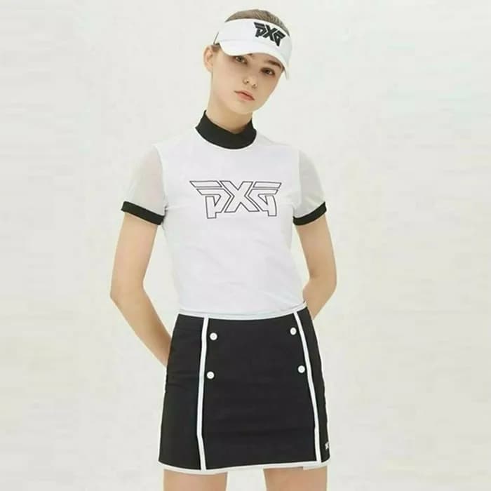 PXG 여성 썸머 시스루 L넥 반팔티 - gol1266x - 1