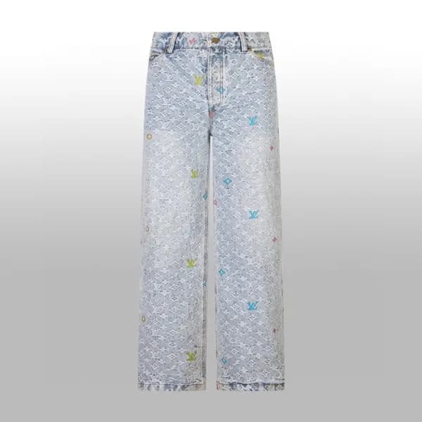 루이비통 남성 클래식 청바지 - Louis vuitton Mens Classic Jeans… - 1