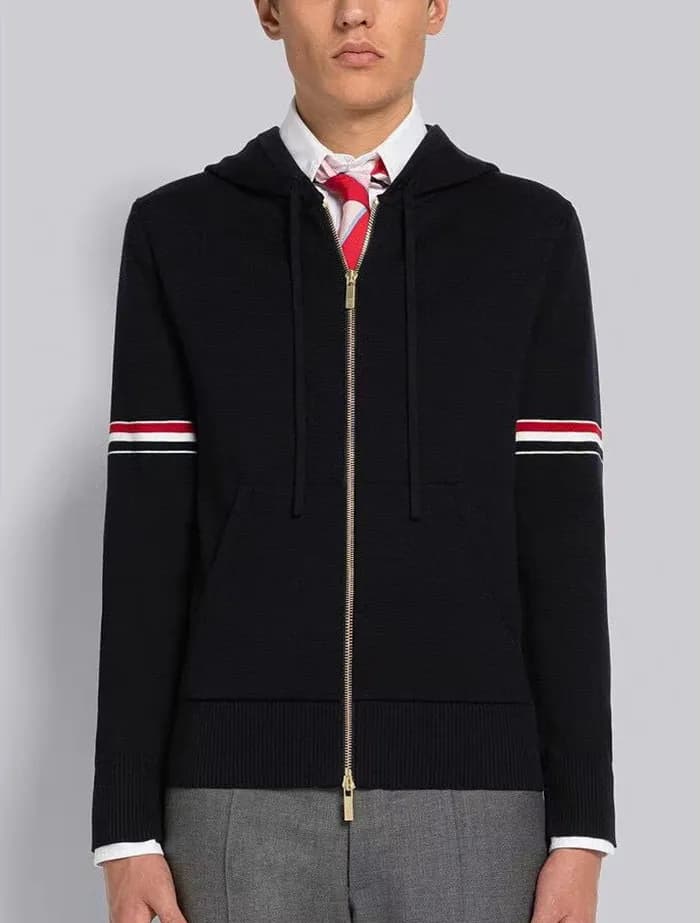 톰브라운 남성 후드 니트웨어 - Thom Browne Mens Hood Knitwear -… - 1