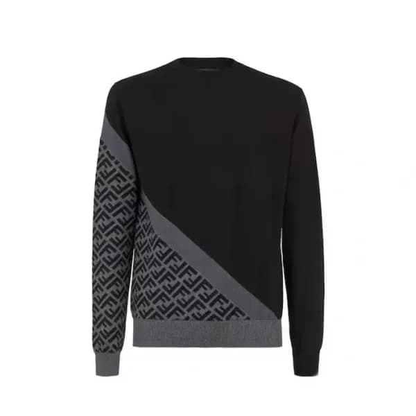 펜디 남성 라운드 스웨터 - Fendi Mens Round Sweater - fec3583… - 1