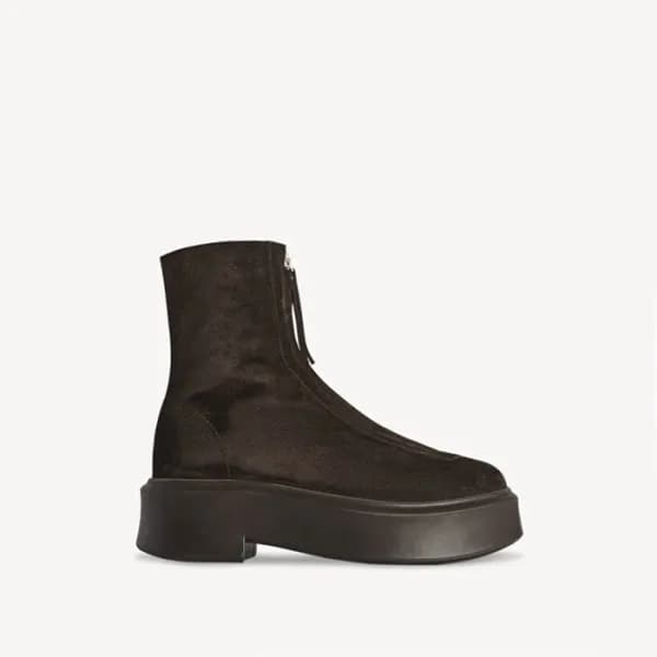 더 로우 여성 지퍼 앵클 부츠 - The Row Womens Zipped Leather B… - 1