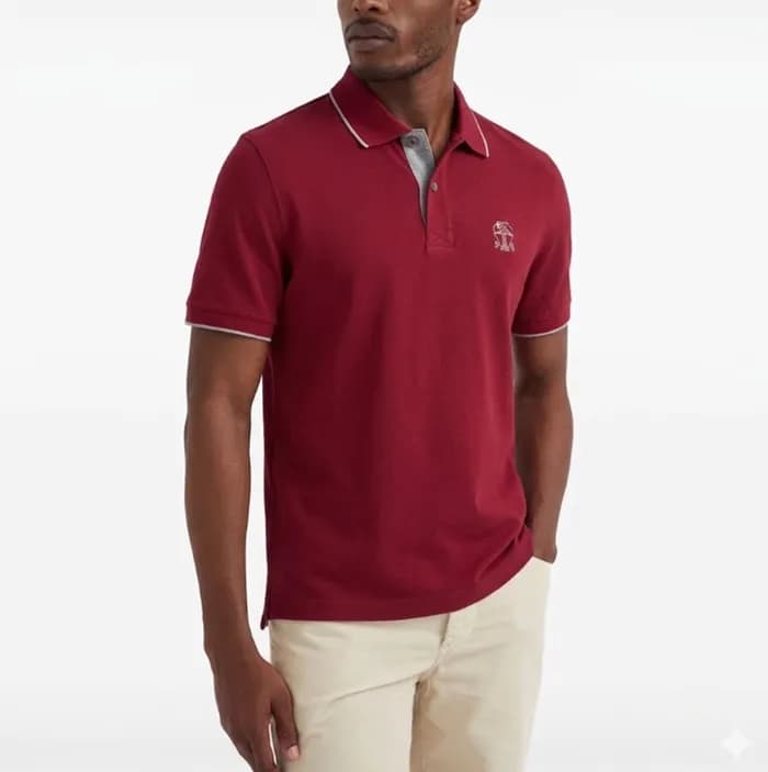 브루넬로쿠치넬리 남성 폴로 티셔츠 - Brunello Cucinelli Mens Polo … - 1