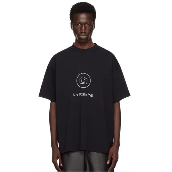 베트멍 남/녀 라운드 반팔 티셔츠 - Vetements Unisex Oversize Tsh… - 1