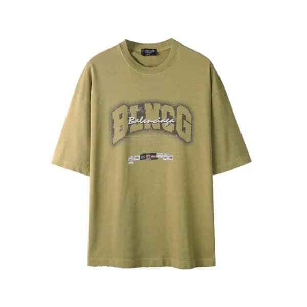 발렌시아가 남성 라운드 반팔 티셔츠 - Balenciaga Mens Round Tshirt… - 1