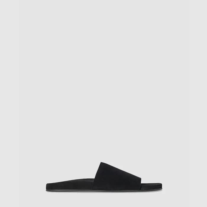 더 로우 여성 스웨이드 슬라이드 - The Row Womens Suede Slide - t… - 1