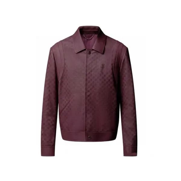 루이비통 남성 가죽 재킷 - Louis vuitton Mens Leather Jacket … - 1