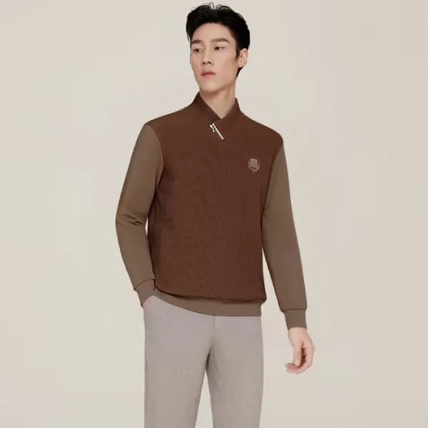로로피아나 남성 브이넥 스웨터 - Loro Piana Mens V-neck Sweater … - 1