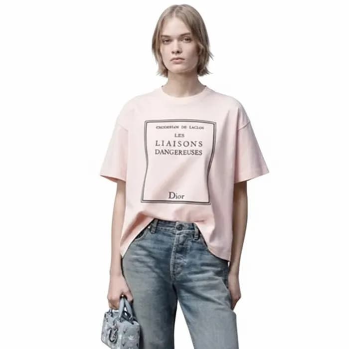 디올 여성 라운드 반팔티 - Dior Womens Round Tshirt - dic1326… - 1
