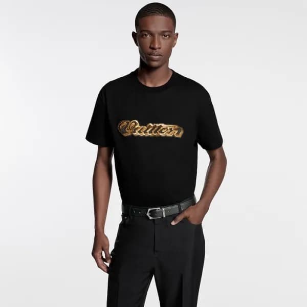 루이비통 남성 라운드 반팔 티셔츠 - Louis vuitton Mens Round Tshi… - 1