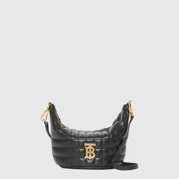 버버리 여성 롤라 퀼팅 하프문 백 - Burberry Womens Lola Quilted … - 1