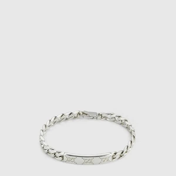 구찌 남/녀 GG 태그 구찌 시그니처 팔찌 - Gucci Unisex GG Tag Gucc… - 1