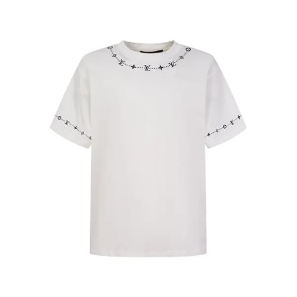 루이비통 남성 라운드 반팔 티셔츠 - Louis vuitton Mens Round Tshi… - 1