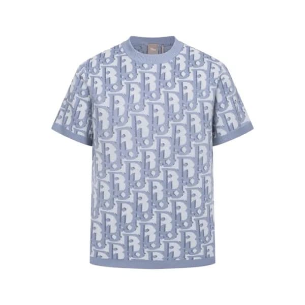 디올 남성 오블리크 티셔츠 - Dior Mens Oblique Tshirt - dic150… - 1