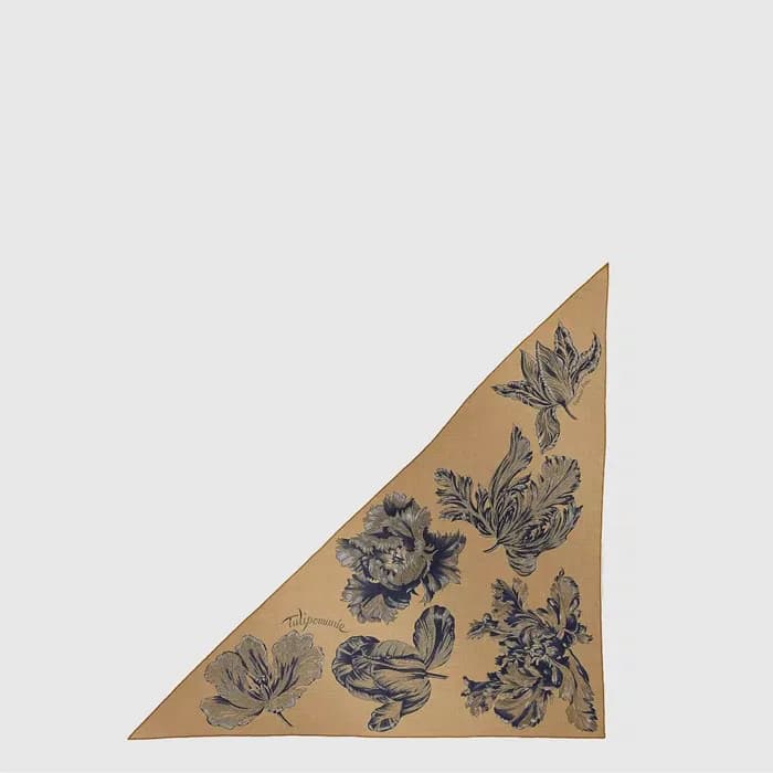 에르메스 여성 튤립포마니 자이언트 트라이앵글 스카프 - Hermes Womens Tulipomanie Giant Triangle Scarf - acc8809x - 1