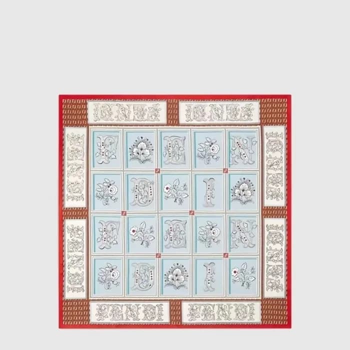 펜디 여성 플로럴 스카프 - Fendi Womens Floral Scarf - acc10071x - 1