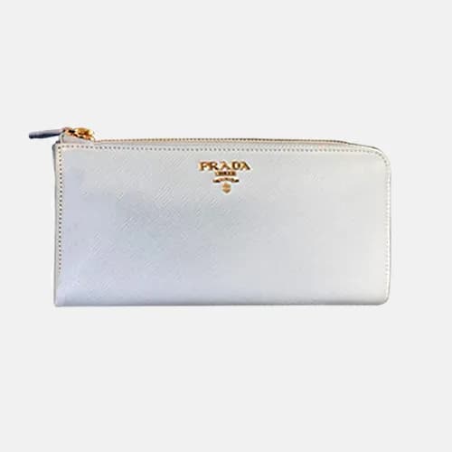 Prada 2018 Ladies Saffiano Leather Zippy Long Purs… - 1