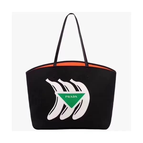 Prada 2018 Canvas Tote Shoulder Bag,40cm - 프라다 201… - 1