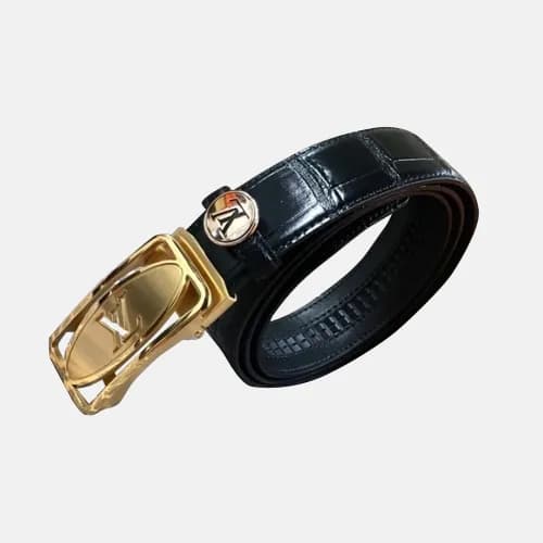 Louis vuitton 2019 Mens Box Logo Buckle Leather Be… - 1