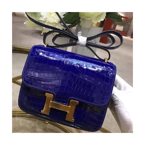 Hermes Constance Crocodile Leather Shoulder Bag,18… - 1