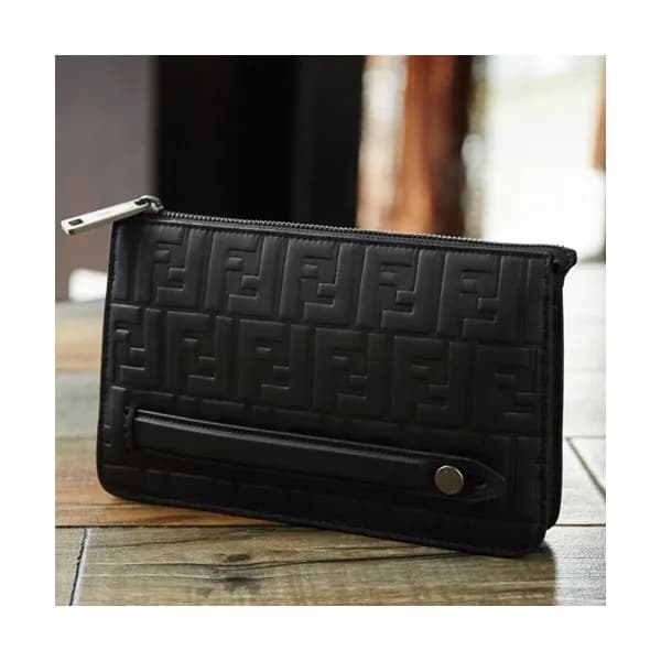 Fendi 2019 Leather Clutch Bag ,24CM - 펜디 2019 레더 남… - 1