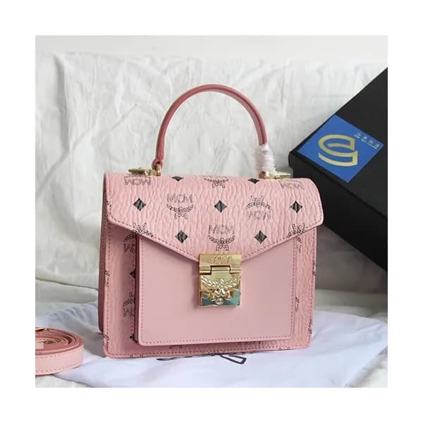MCM 2019 Patricia Visetos Tote Shoulder Bag,21cm -… - 1
