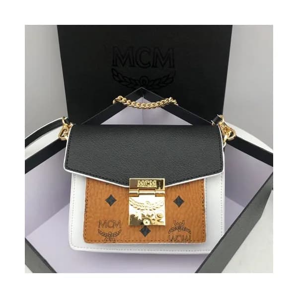 MCM 2019 Millie Visetos Shoulder Cross Bag,21cm - … - 1