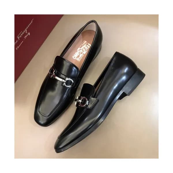 Ferragamo 2018 Mens Gancio Leather Loafer - 페라가모 남… - 1
