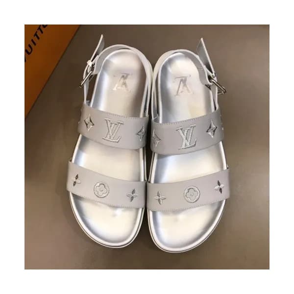 Louis Vuitton 2019 Mens Initial Logo Leather Sanda… - 1