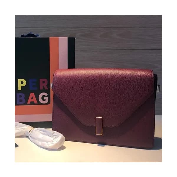 Valextra 2019 Epsom Leather Shoulder Bag,26CM - 발렉… - 1