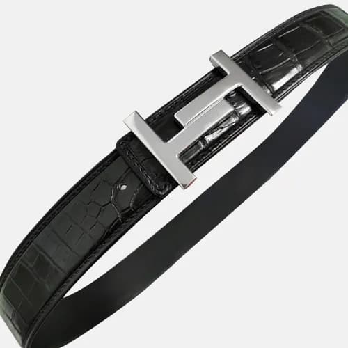 Hermes 2019 Mens Crocodile Leather Belt - 에르메스 201… - 1