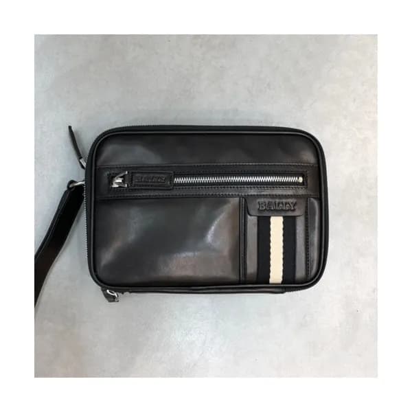 Bally 2019 Leather Clutch Bag,26cm - 발리 2019 레더 남… - 1